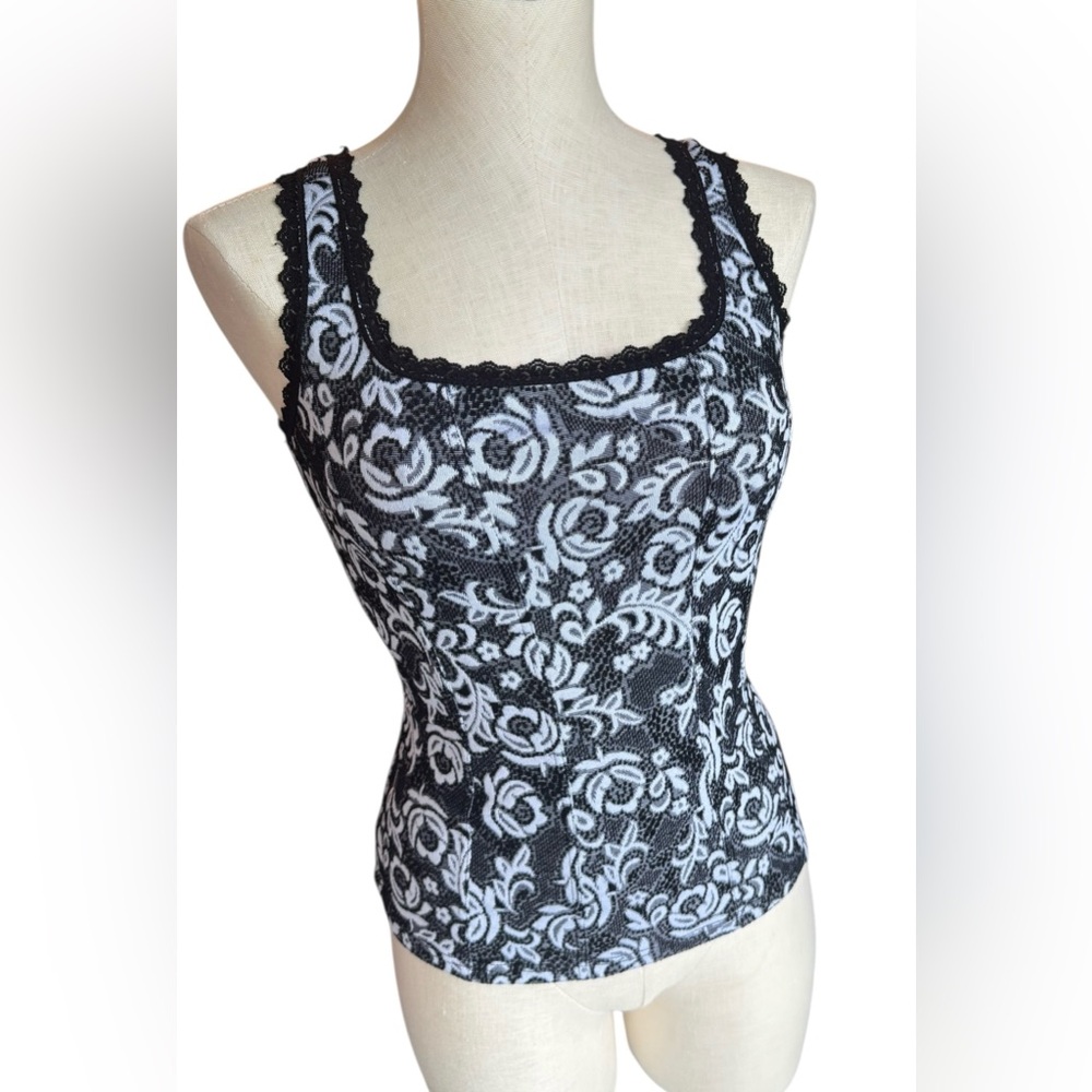 Y2K Floral Lace WHBM Tank Size Medium